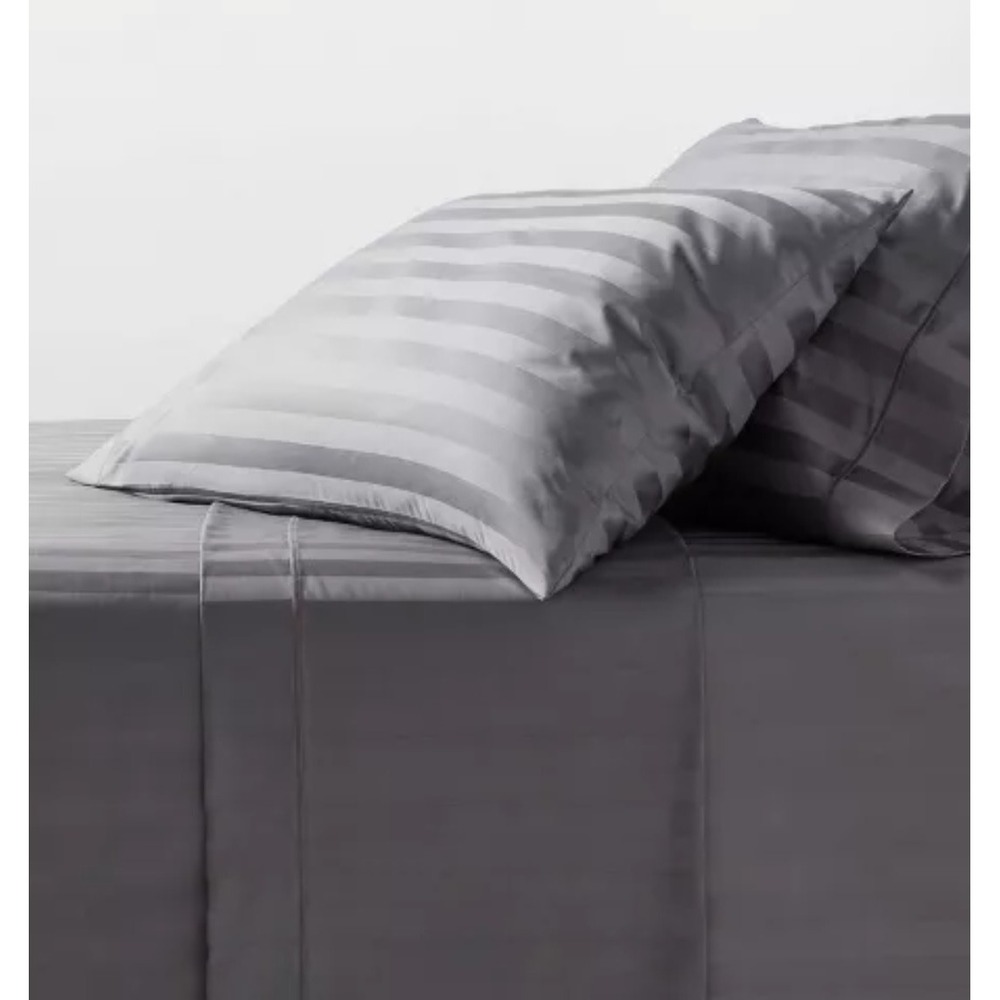 California King 800 Thread Count Hotel Collection Sheet Set Damask Dk Gray